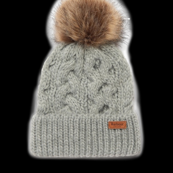 NWT BARBOUR Penshaw scarf & beanie set - grey - Picture 3 of 3